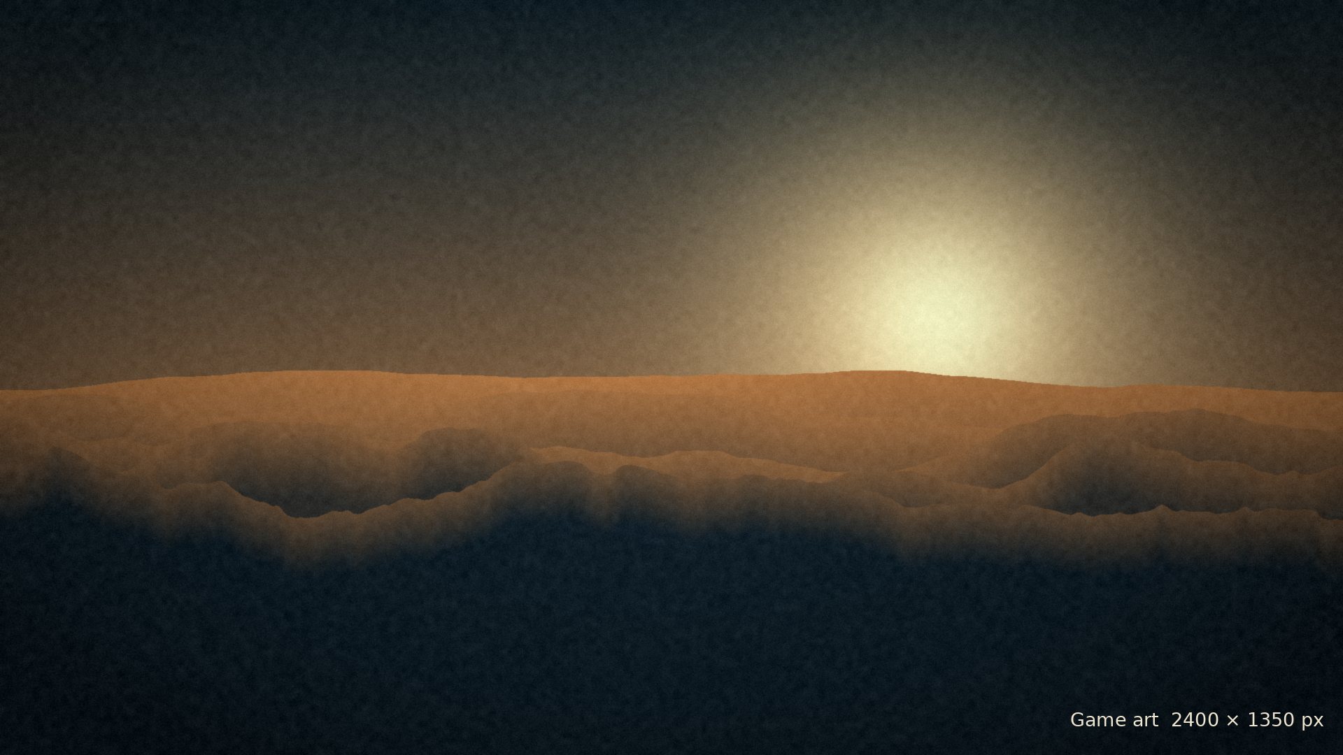 Environment art from SURI: The Seventh Note at sunset